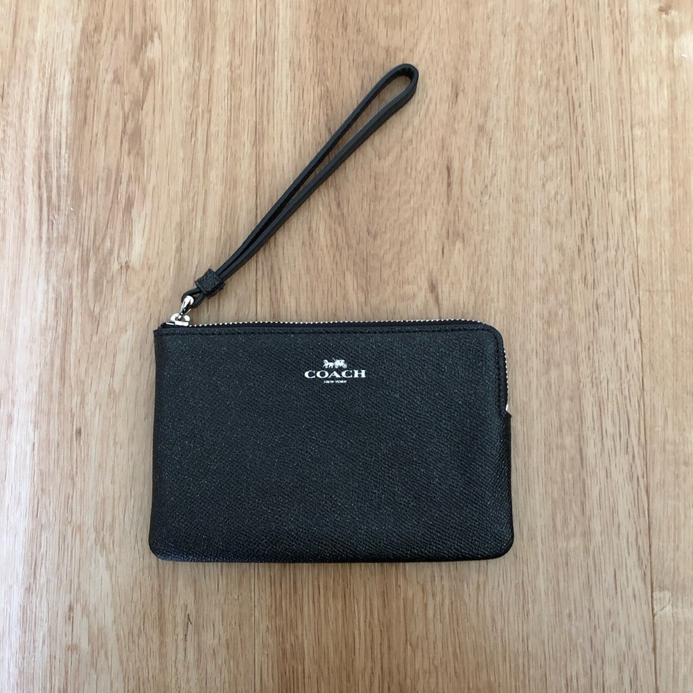 Coach Corner Zip Wristlet